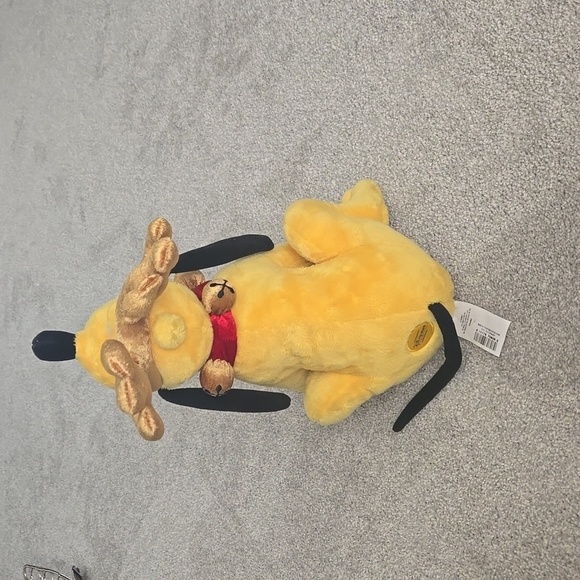 Disney Store Exclusive Pluto Reindeer with Antlers Jingle Bells Plush Christmas - Picture 3 of 6